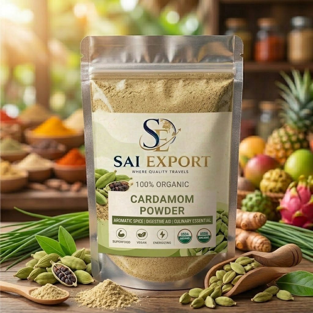 235b4ac4-714c-442f-afee-2374a7517a2c Sai Export 100% Organic Cardamom Powder
